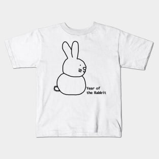 Year of the Rabbit Outline Kids T-Shirt